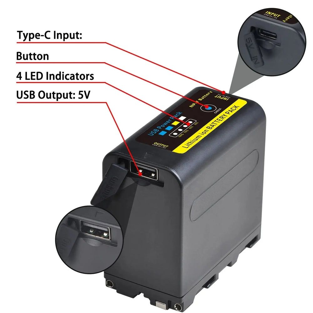 Батарея Batmax USB-F970C. Нові. Гар. 12 міс.