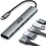 Acer Hub USB‑C 5‑w‑1  HDMI 4K, 100 W PD, 3×USB‑A, nowy FV