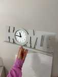 Ozdoba zegar z napisem Home westwing