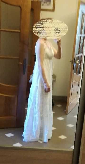 Плаття сукня сарафан довге літнє денім,синього і біл.кольору,котон