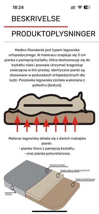 Legowisko w rozmiarze XXL (120x80 cm)