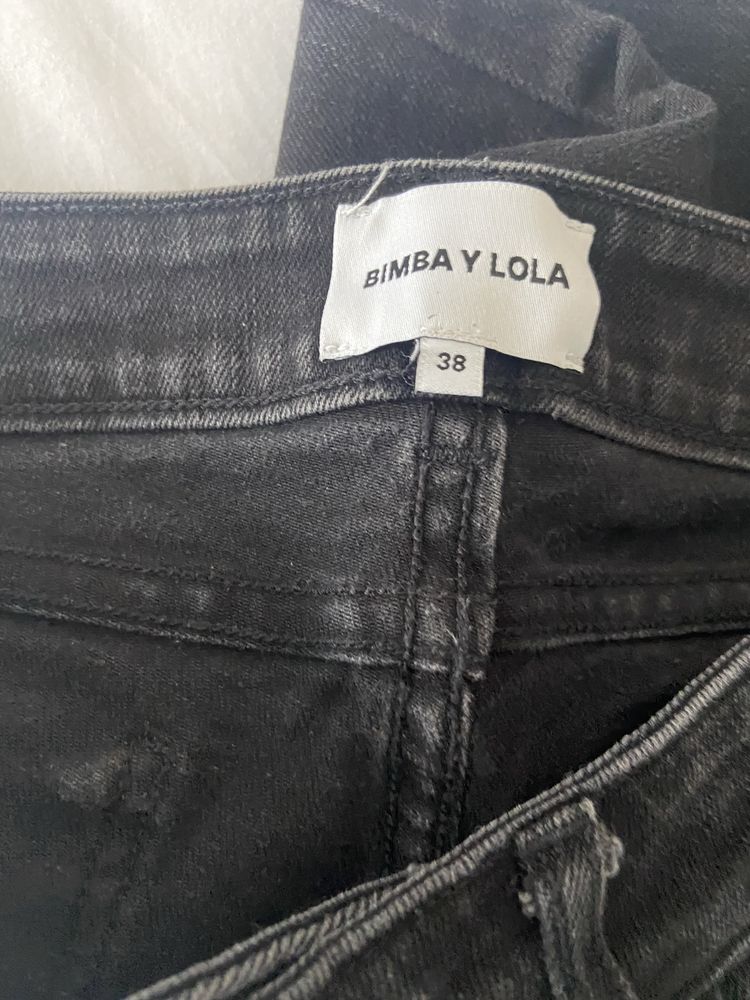 Calcas jeans pretas - BIMBA Y LOLA