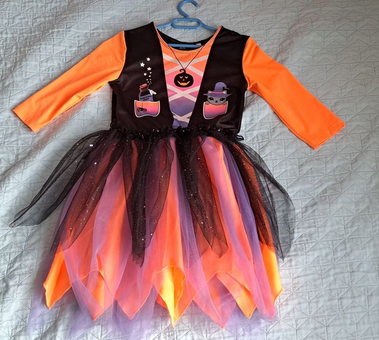 Sukienka 110 116 H&M nowa tiul halloween