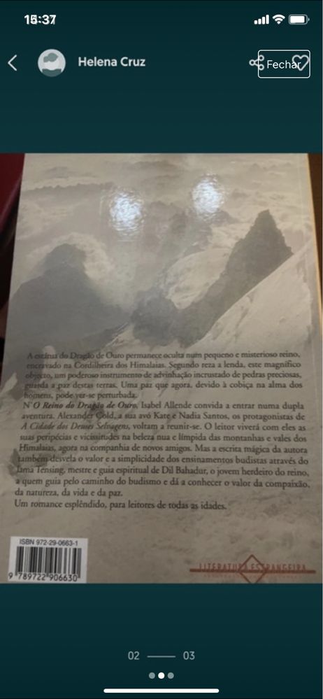 O Reino do Dragão de Ouro de Isabel Allende