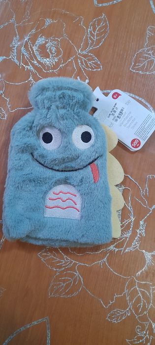 Резиновая грелка в плюшевом чехле Динозавр SMIKI