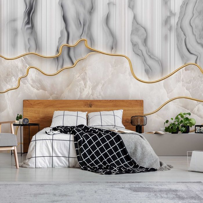 Fototapeta Marmur Abstrakcja Sepia Glamour 3D Twój Rozmiar + KLEJ