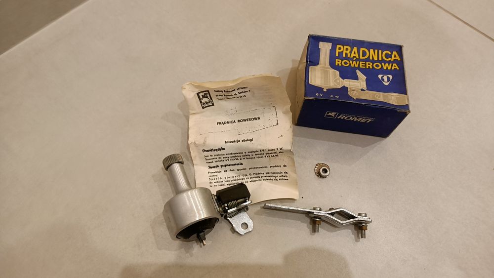 Dynamo Prądnica Rower ROMET Wigry składak Rekord nowa w pudełku Czajka