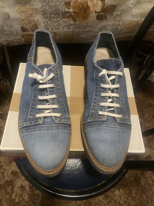 Туфли джинсовые мужские