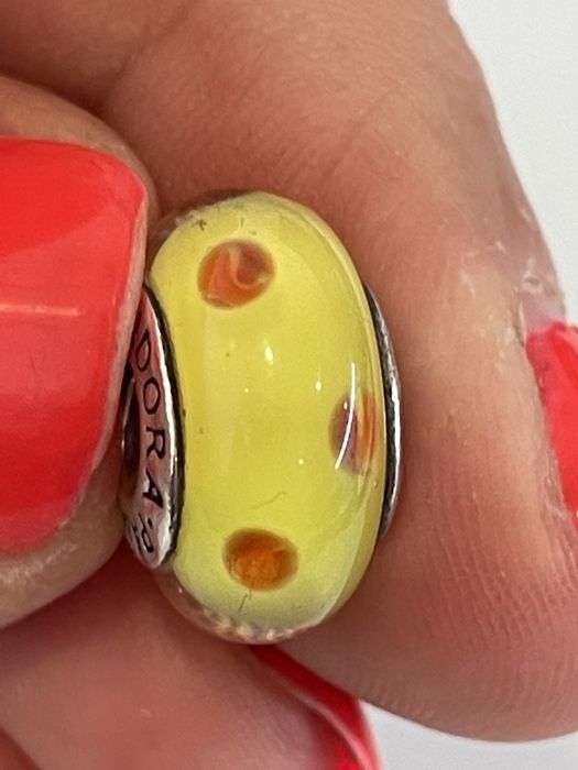 Pandora Conta de prata, vidro Murano