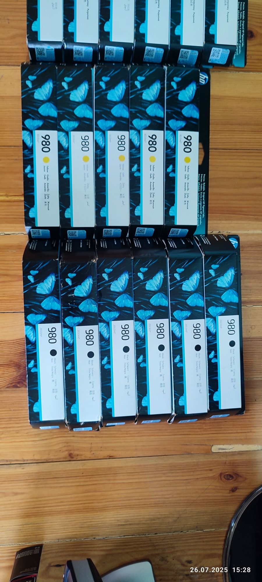 Картридж HP 980 D8J07A D8J08A D8J09A D8J10A
