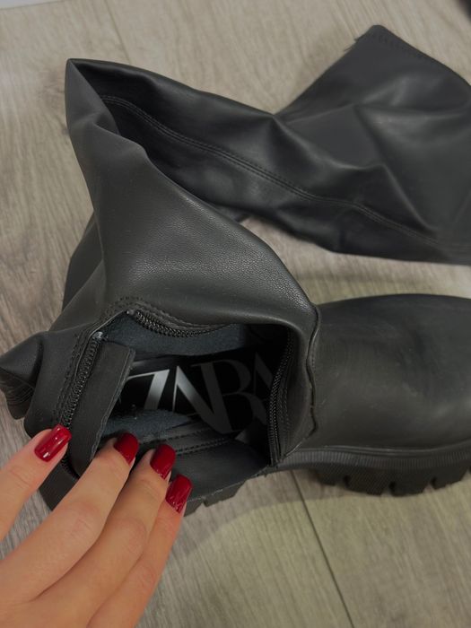 Ботфорти жіночі ZARA 39 розмір