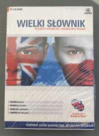 Wielki słownik Polsko-angielski Angielsko-polski PC CD