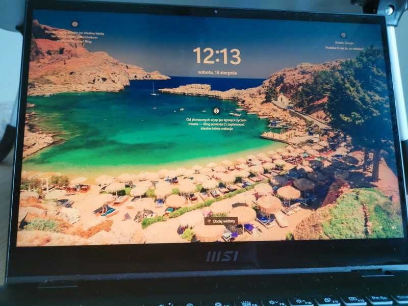 Ultrabook laptop MSI Summit E13 Flip Evo A12MT 13,6 cali 13" dotykowy