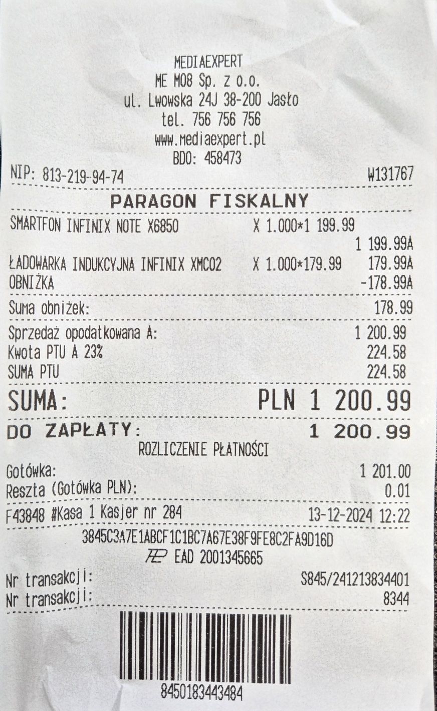 Smartfon INFINIX NOTE 40 PRO, Komis Jasło Czackiego