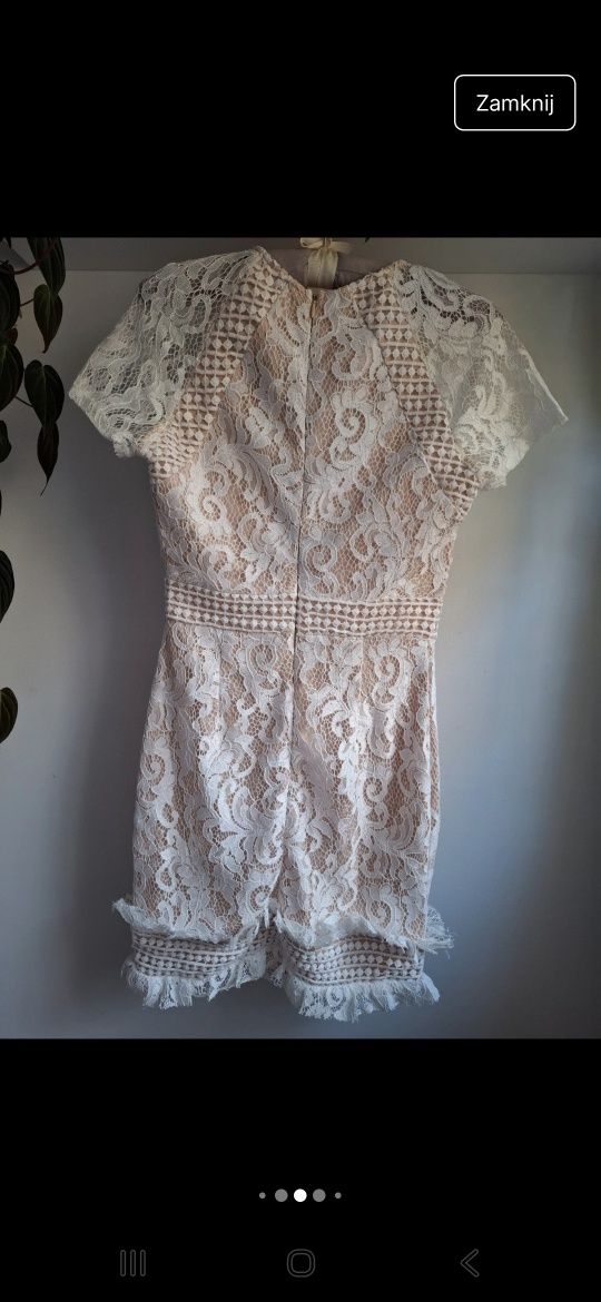PrettyLittleThing S XS 36 sukienka koronkowa nowa z metką