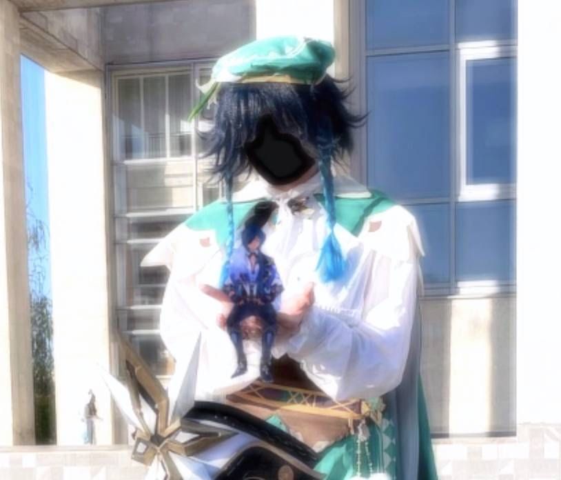 косплей венти геншин, фулл