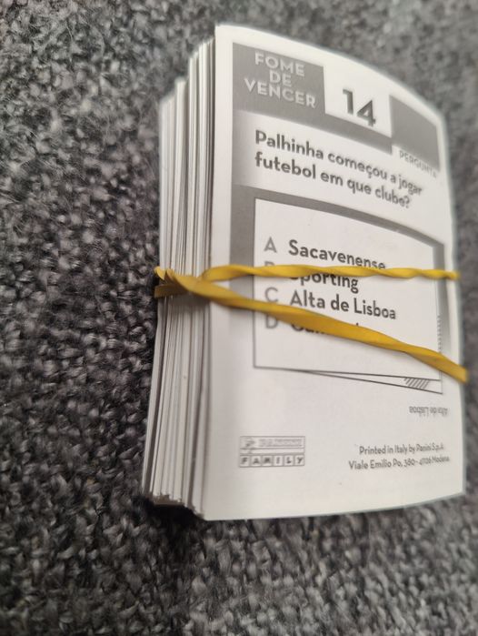 Cromos futebol fome de vencer