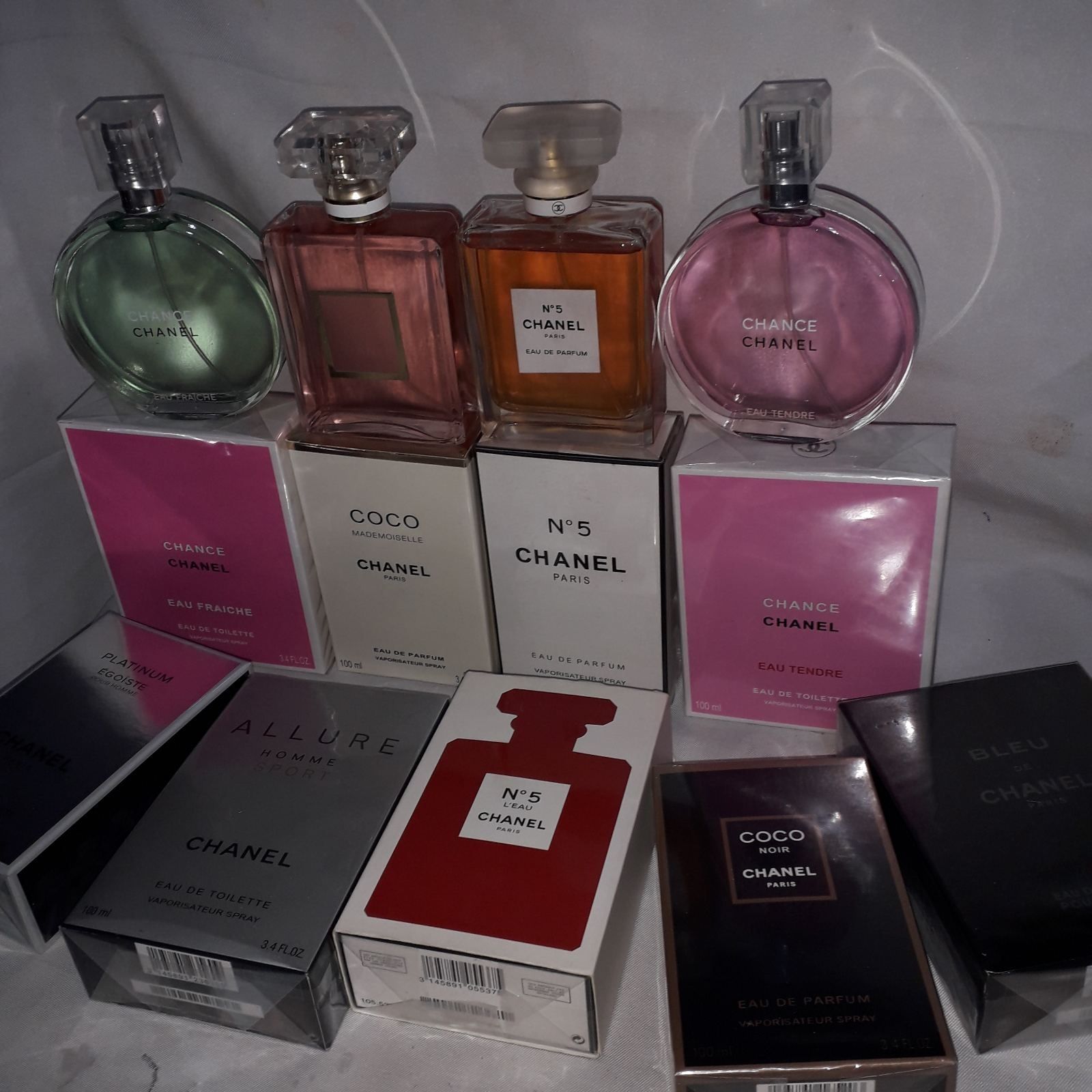 Chanel Coco Mademoiselle.№5.Chance.Tendre.Fraighe.100ml