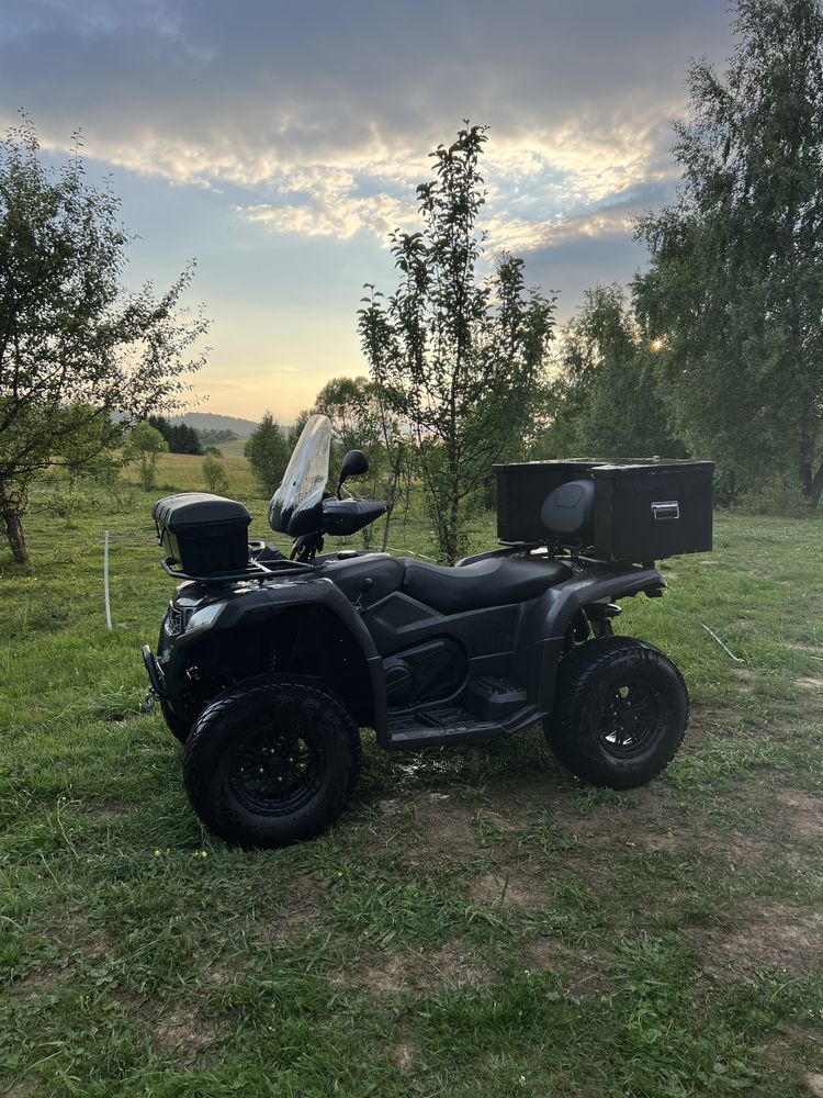 CFMoto Goes  500 Long 2024, dwa kpl opon, pług