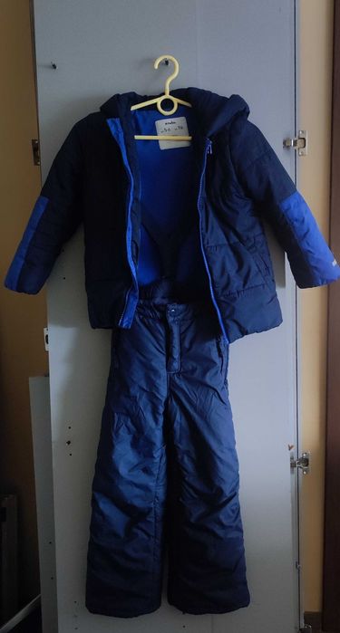 Kurtka zimowa dla chłopca Endo 116 + spodnie ocieplane narciarskie 116