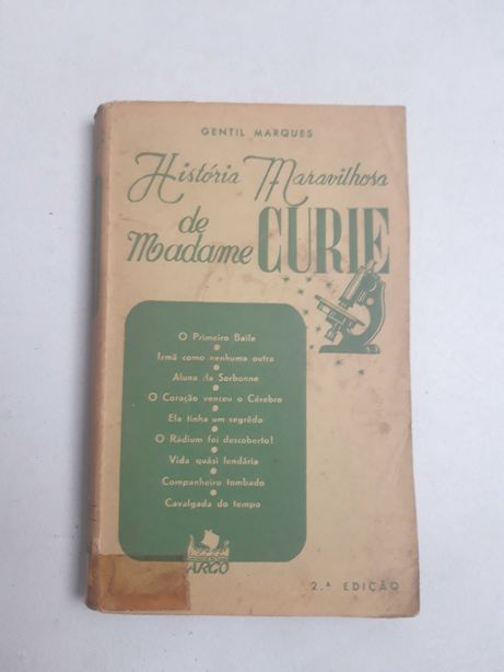 Livro PA-1 - Gentil Marques - História Marvilhosa de Madame Curie