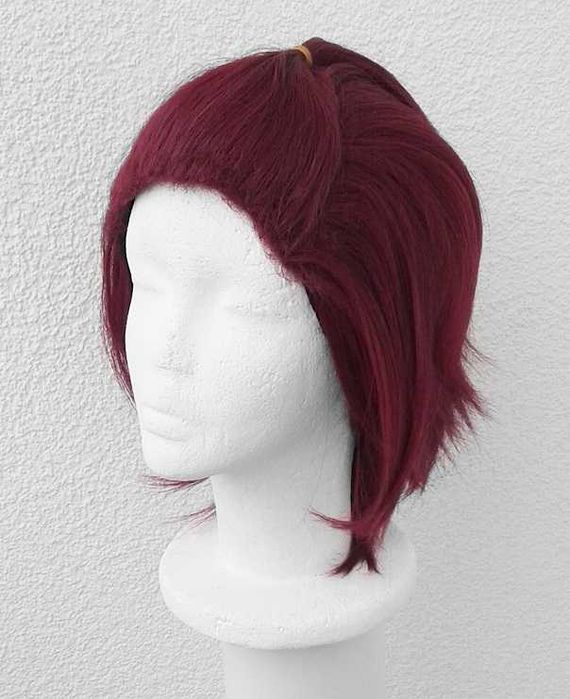 Czerwona różowa krótka peruka cosplay wig Isara Mao Ensemble Stars