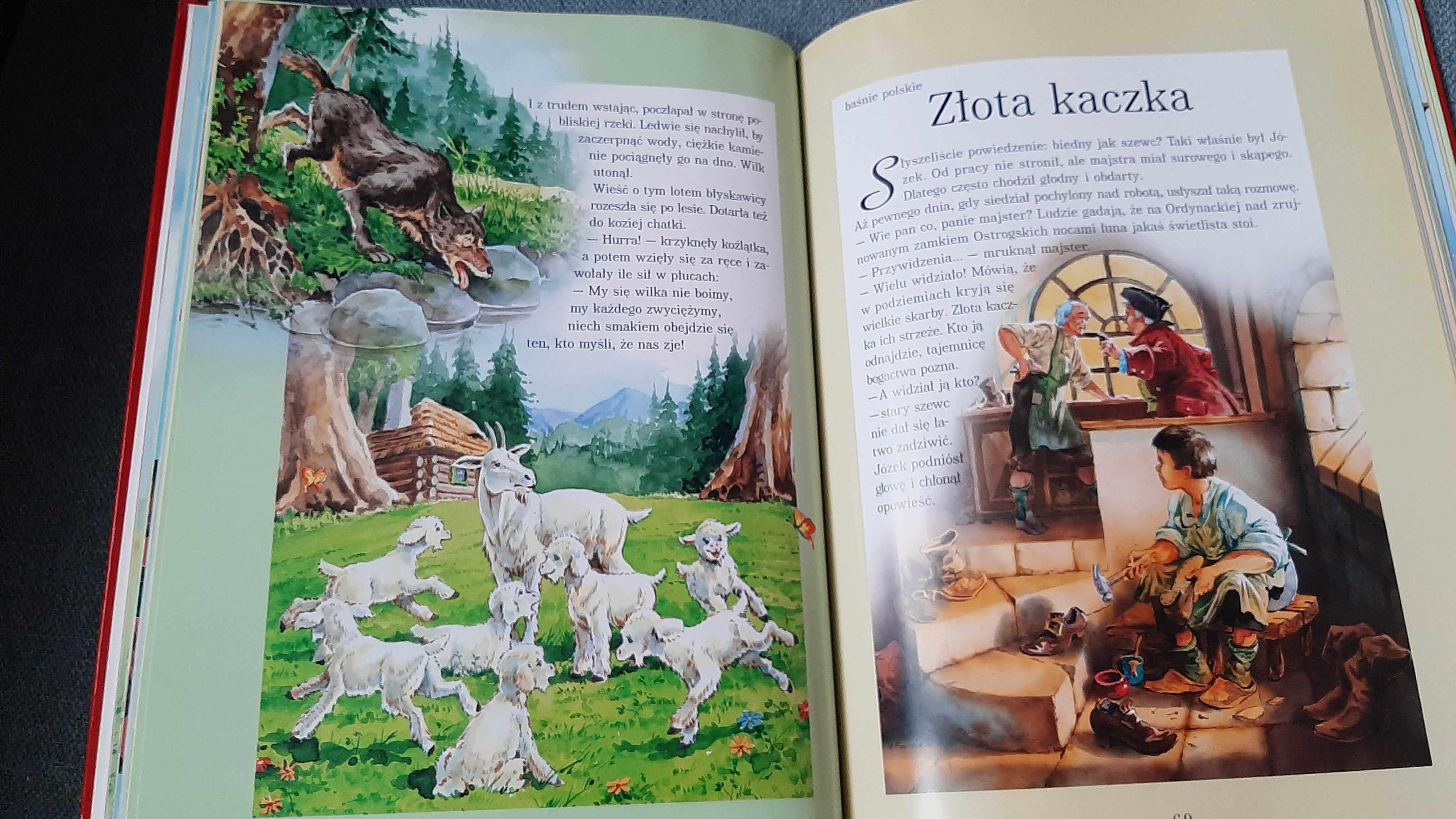 Złota księga baśni piękne ilustracje Andrzej Fonfara Marek Szyszko