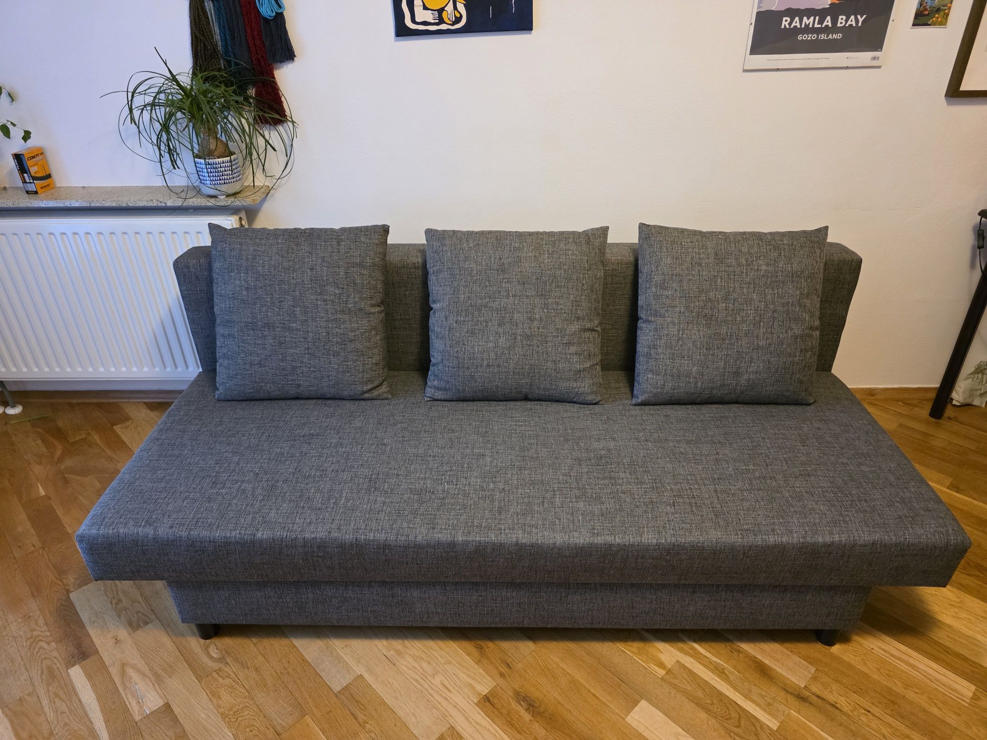 Rozkładana 3-osobowa sofa Ikea ASARUM