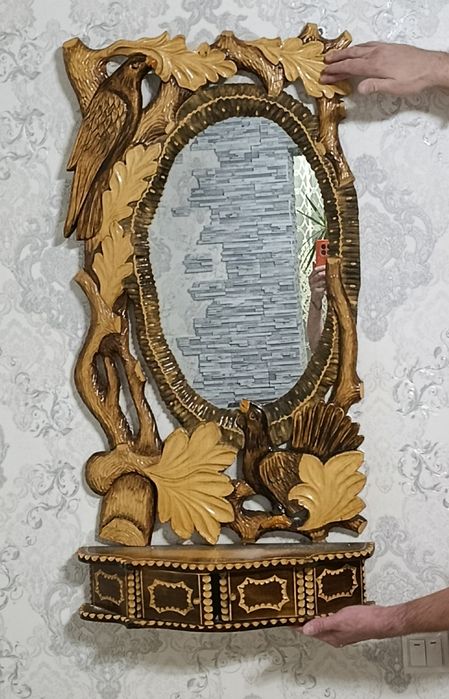 Продам деревянной зеркало