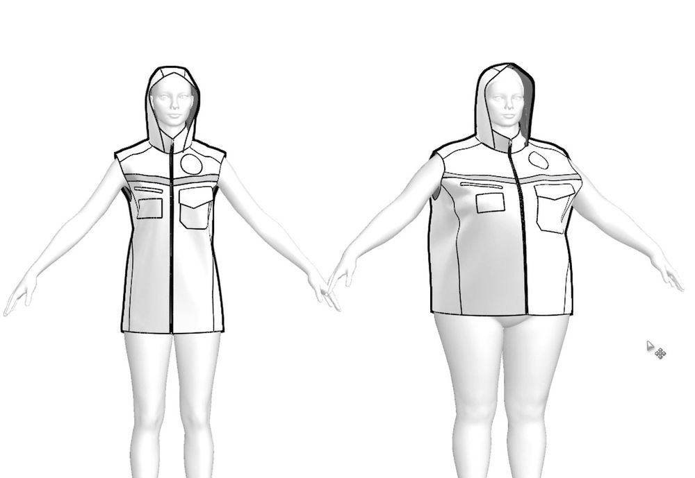 Лекала в САПР з приміркою в Clo3D