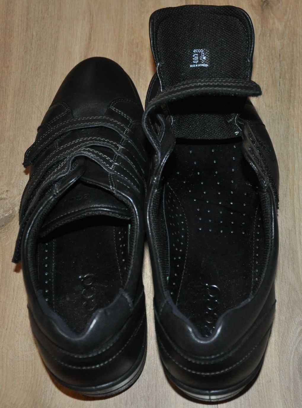 ECCO R.41 półbuty, skórzane sneakersy na 3 rzepy, buty na co dzień