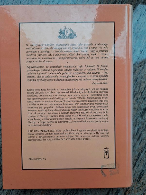 Historia Chin. Nowe spojrzenie John King Fairbank