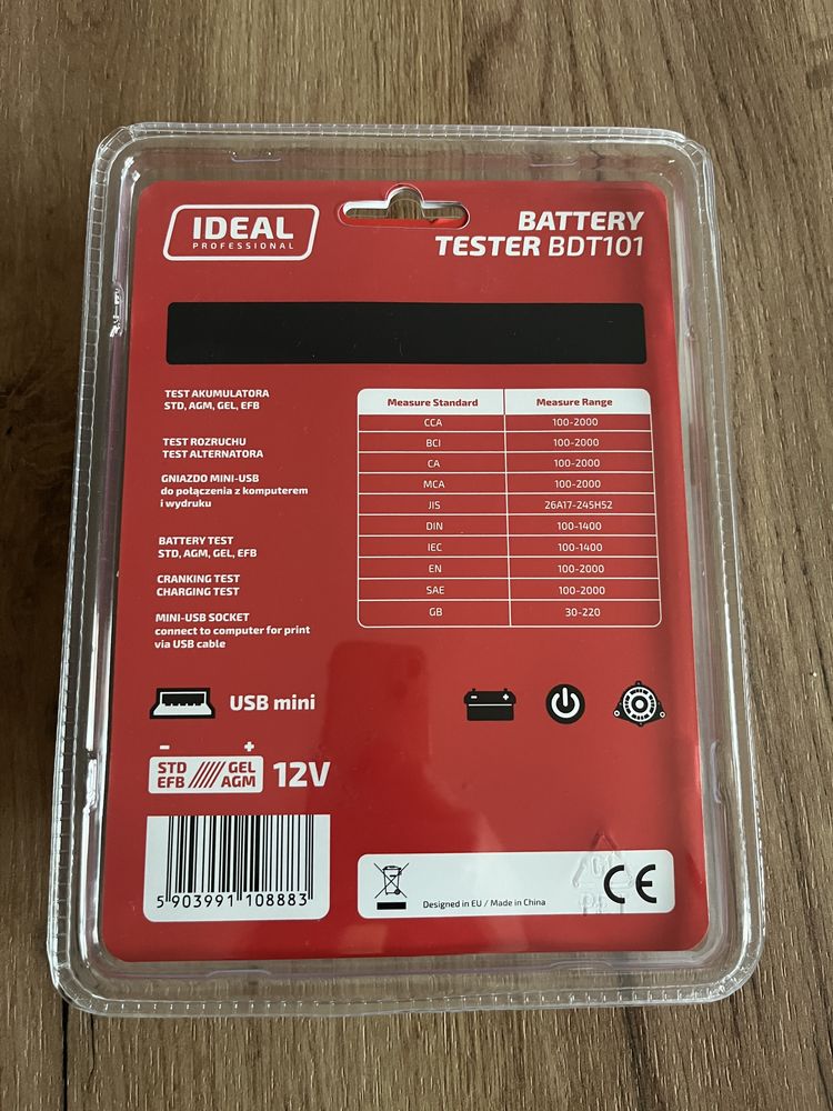 Nowy Tester Akumulatora IDEAL BDT 101