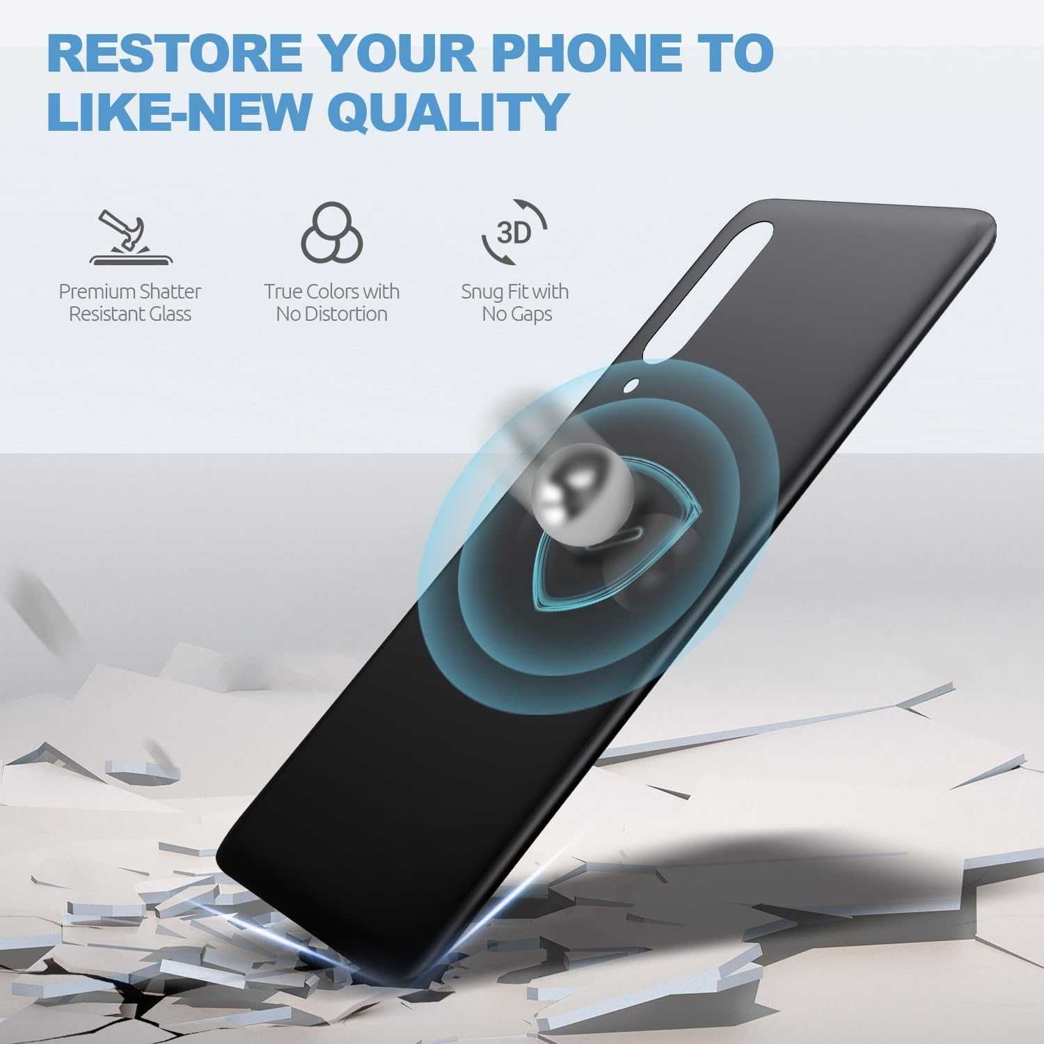 KLAPKA BATERII DO Xiaomi Mi 9 BLUE niebieska + zestaw naprawczy