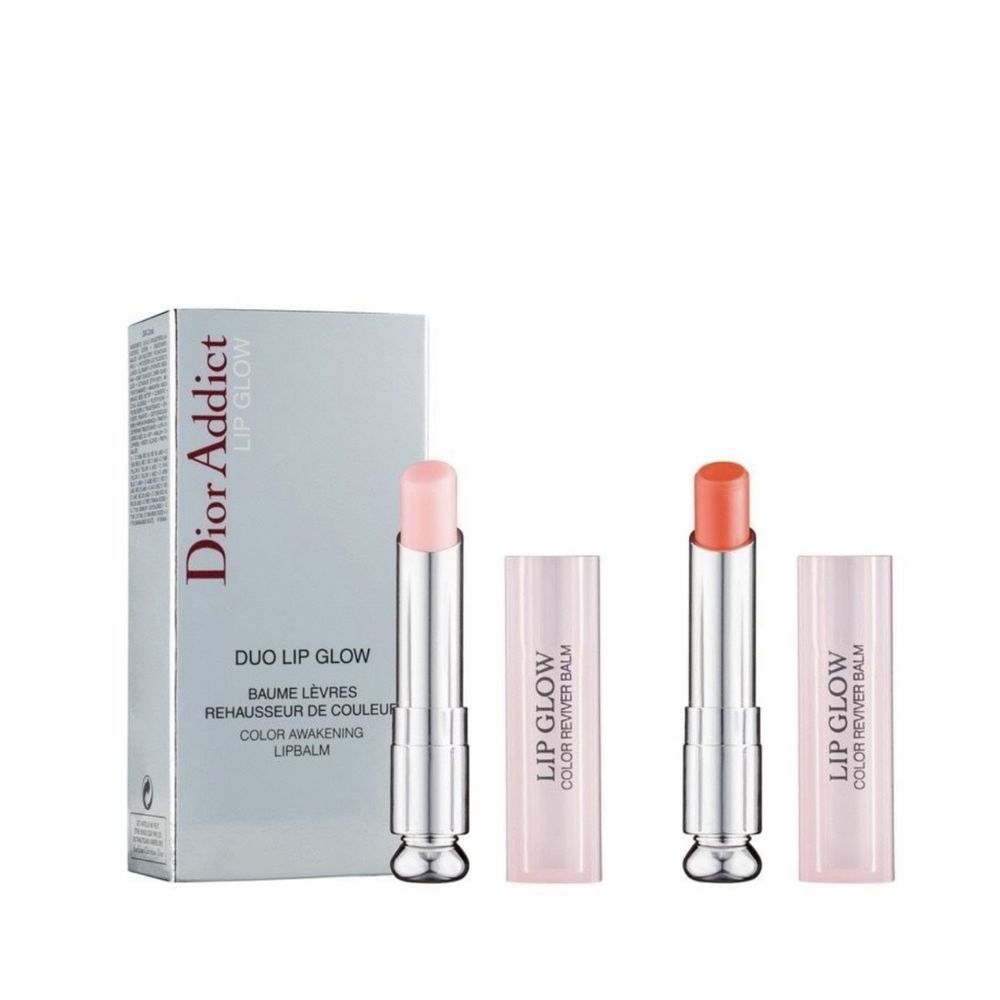 Набір бальзамів для губ Dior Addict Duo Lip  001 pink 004 coral