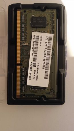 Memoria RAM DDR3 SO DIMM 204 Pin 2GB 1066 MHZ