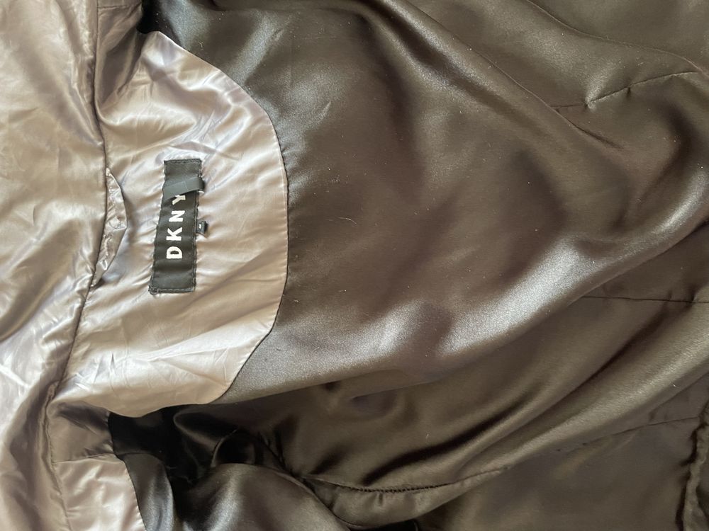 DKNY Donna Karan New York kurtka płaszcz puch naturalny