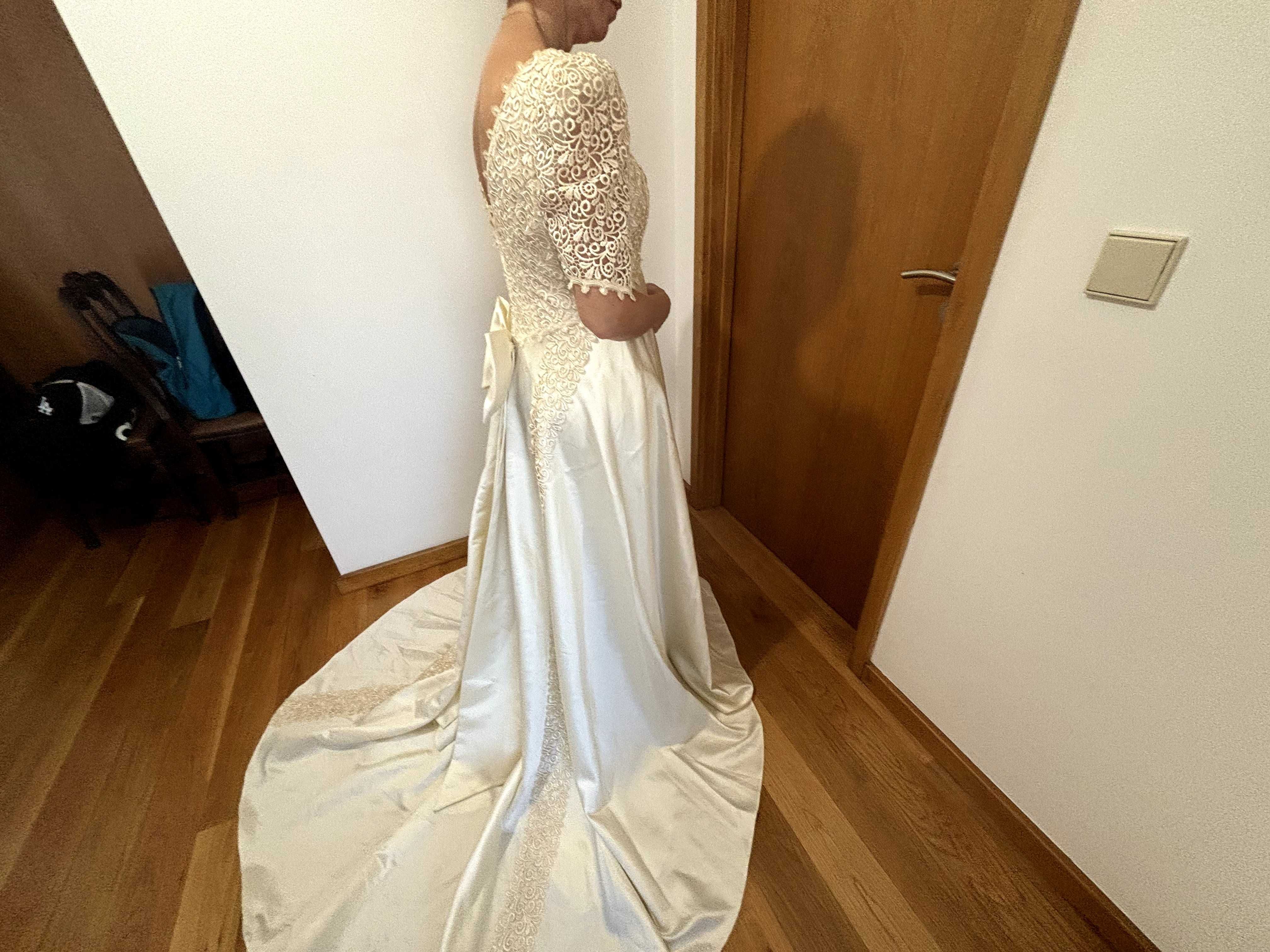 Vestido de noiva novo alta costura Made in Italy