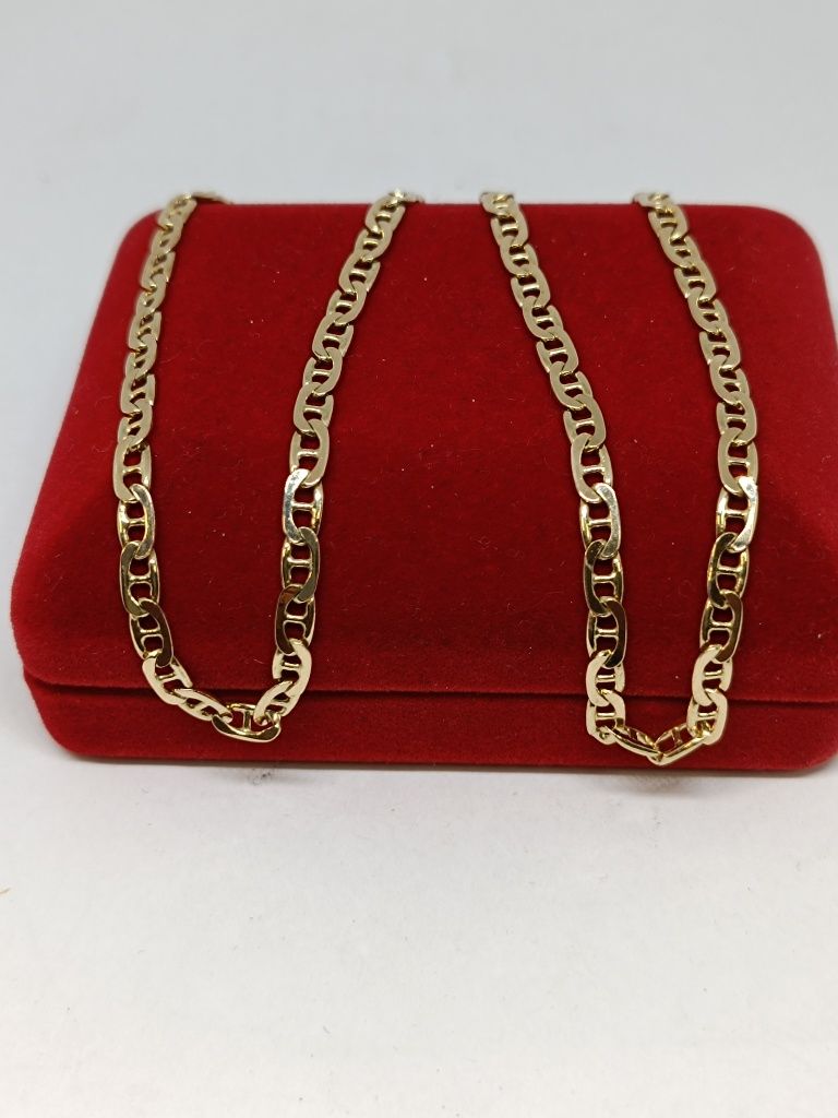 Złoty łańcuszek splot Gucci dł.52cm, złoto próby 585