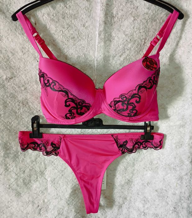 Różowy zestaw bielizny 85C/L