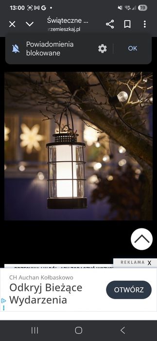 Strala latarnia lampa led ikea