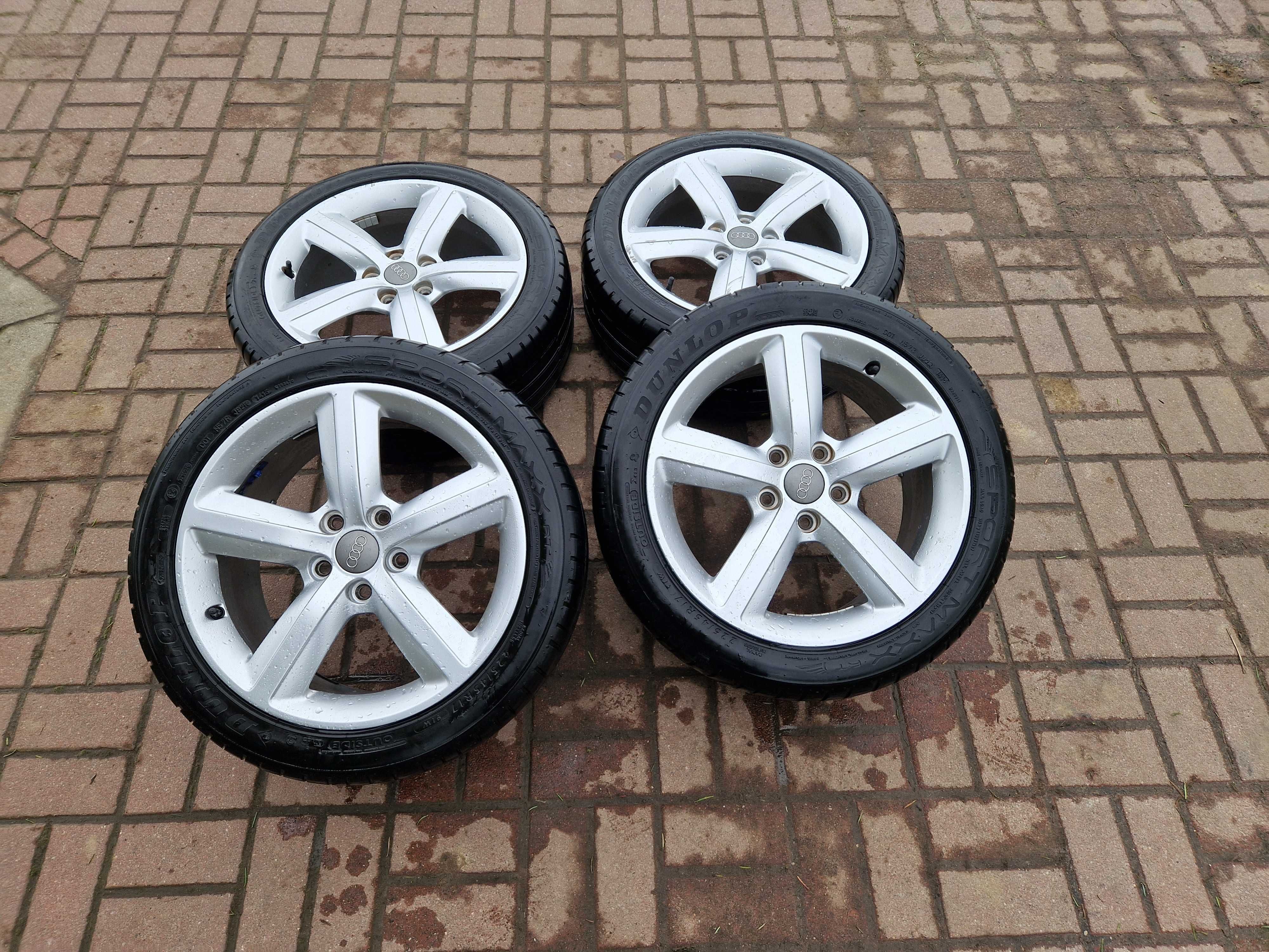 Komplet Kół Koła Felgi 17 Cali 5x112 ET56 S-Line Audi A3 8P LATO