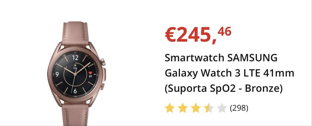 Smartwatch Samsung Galaxy Watch 3 LTE– 41mm
