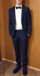 Granatowy garnitur slim fit Bytom