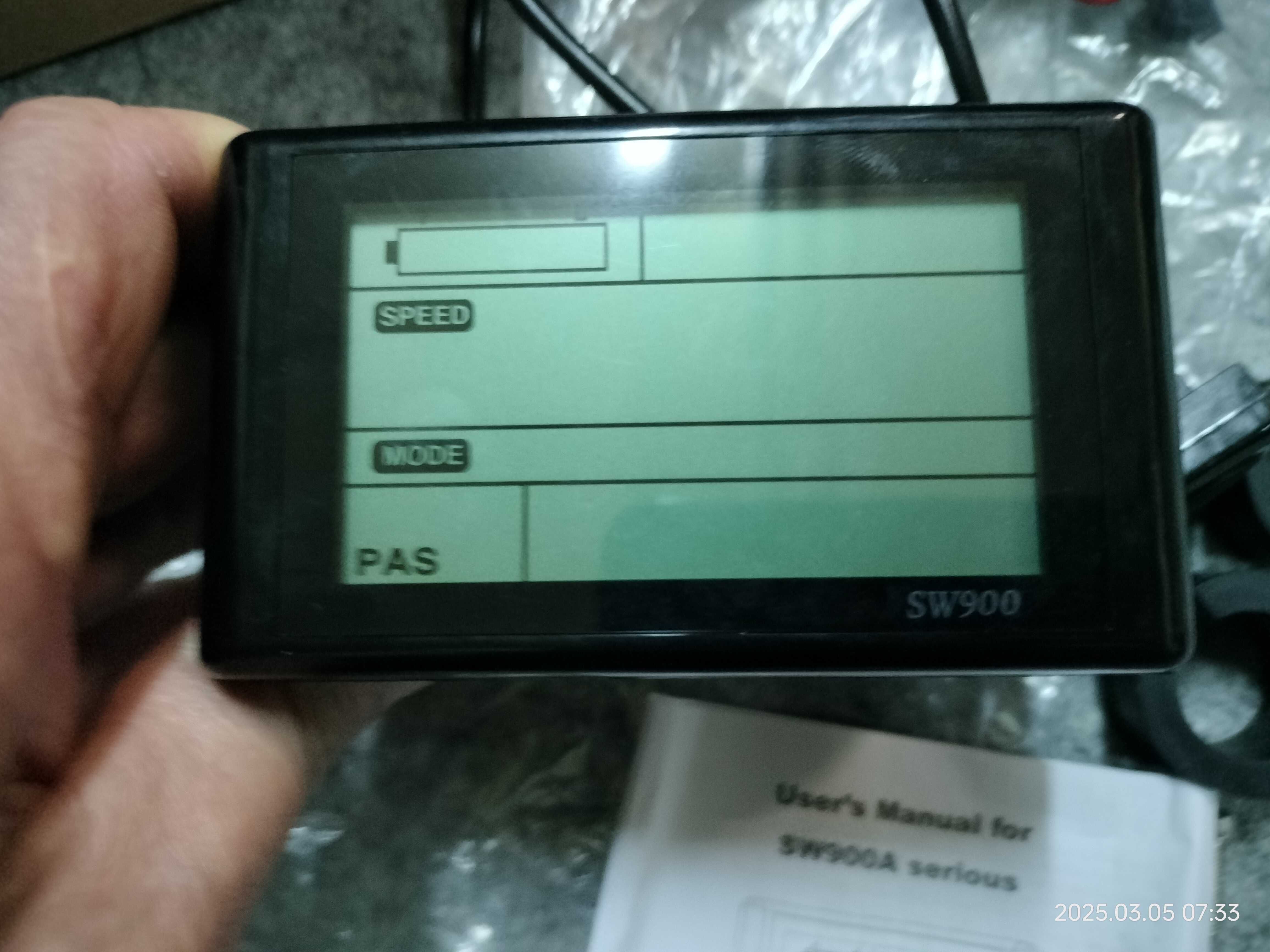 WYŚWIETLACZ panel sterowania E-BIKE SW900 LCD