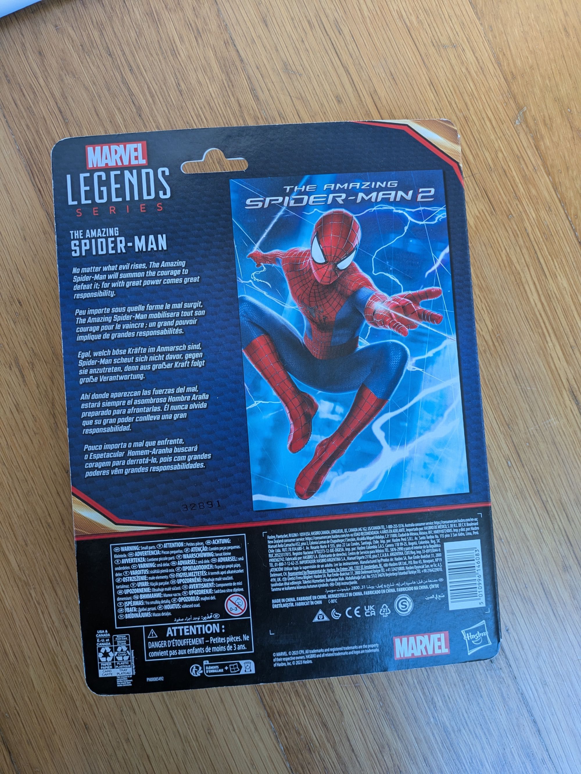 Spider man/ Homem aranha Andrew Garfield Marvel Legends -Portes Grátis