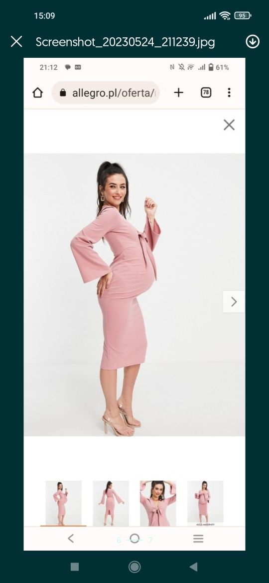 Sukienka ciążowa/ sesja / firmy ASOS maternity