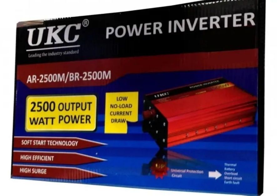 Преобразователь авто (інвертор) UKC 12V-220V AR 2500W