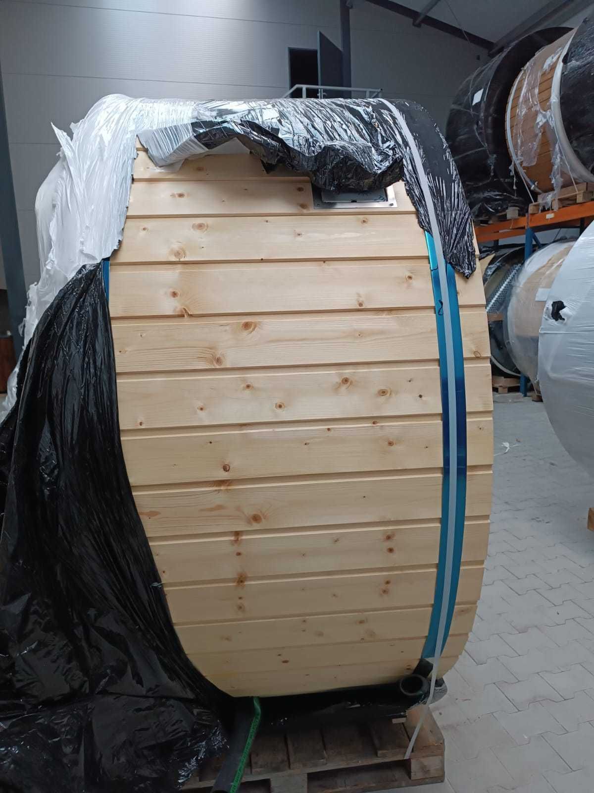 Balia Ogrodowa 225cm, Hot Tub, SPA, Piec wewnętrzny + Grzałka 3kW