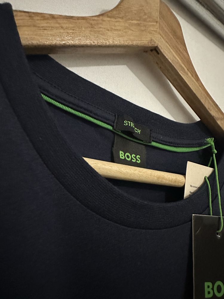 T-shirt BOSS Cinzenta/Azul
